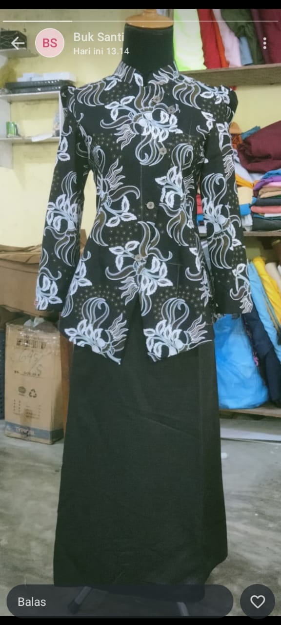 Gambar Produk baju batik hitam